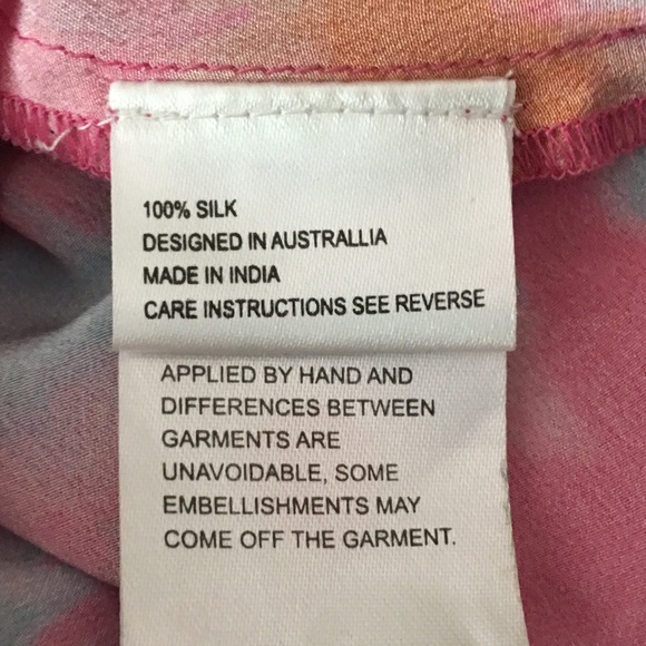 Camilla Printed Silk Hand-Beaded Lace-Up Blouse - Picture 12 of 12